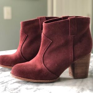 Splendid Grammar Bootie | Block Heeled, Suede